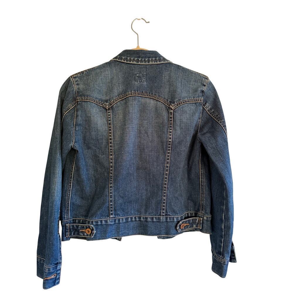 Gap Denim Jacket XS Classic Blue Jean Jacket 100% Cotton Preppy Americana - Picture 3 of 4